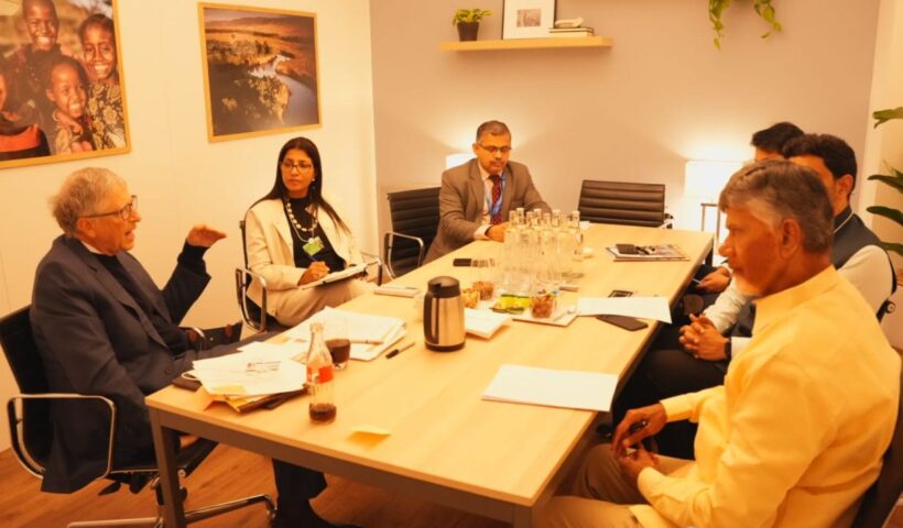 Chandrababu with Bill Gates