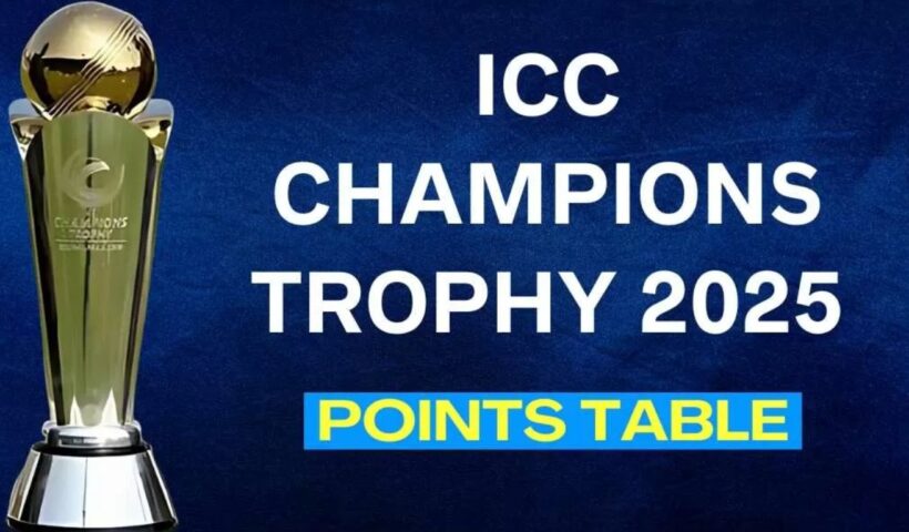 Champions Trophy Points Table