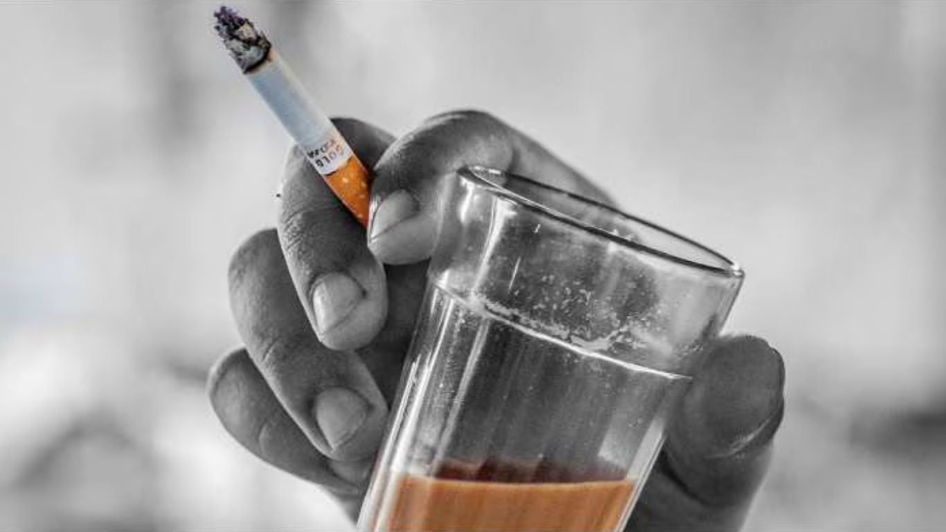 Cigarette with Tea