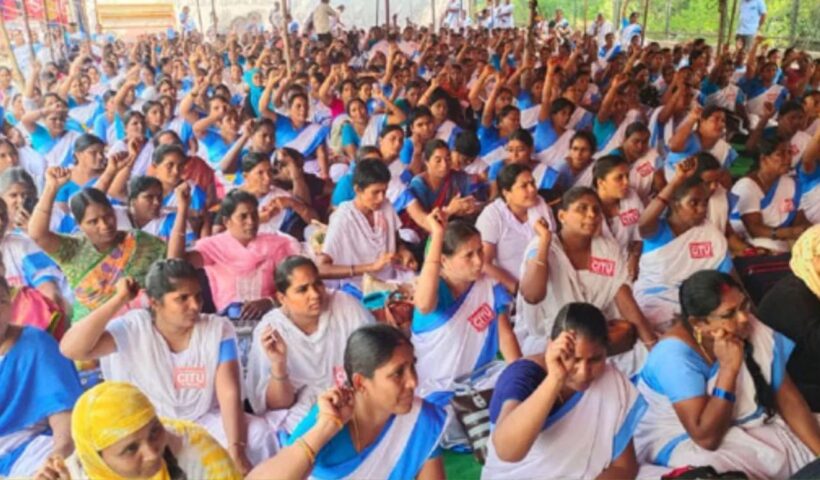 Asha Workers Protest