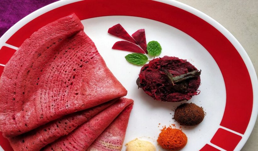 Beetroot Dosa