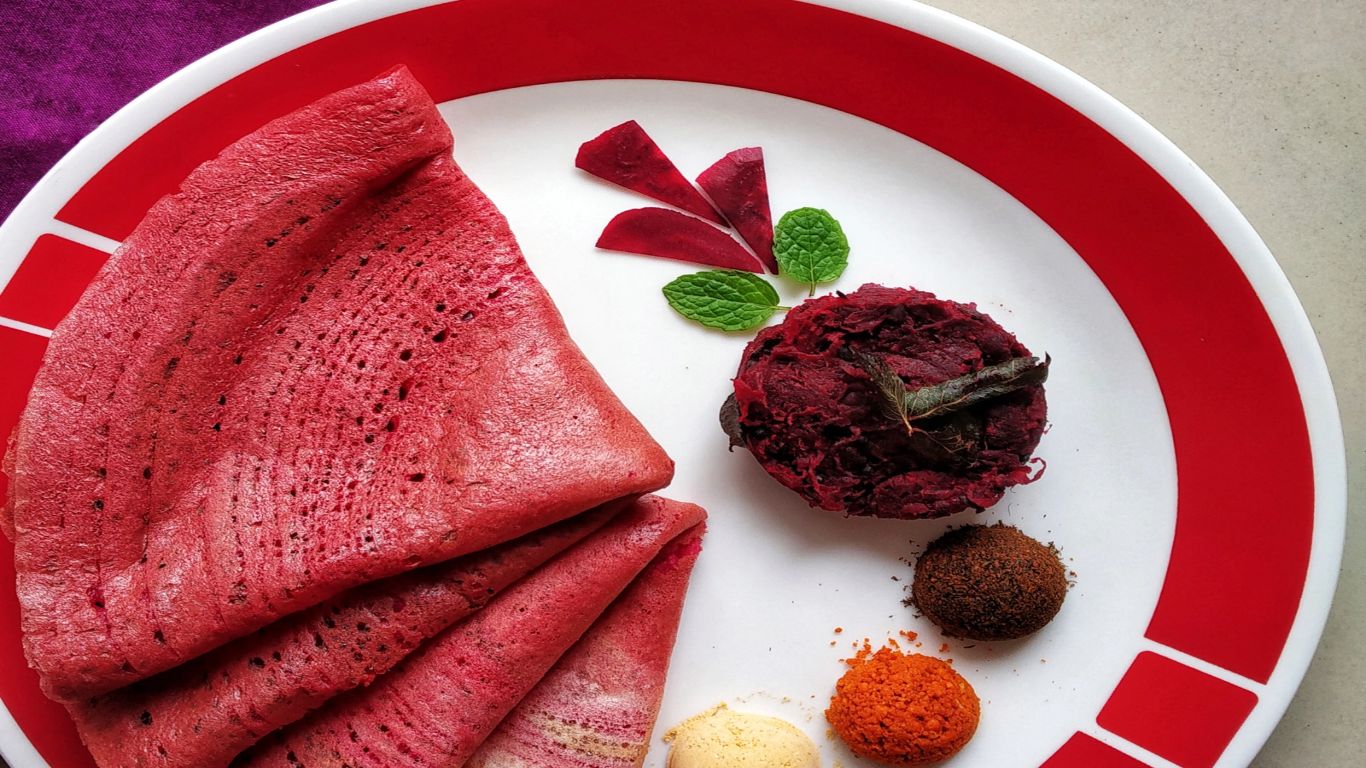 Beetroot Dosa