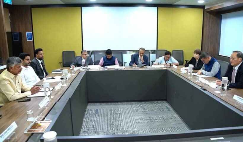 CM Chandrababu Singapore Tour