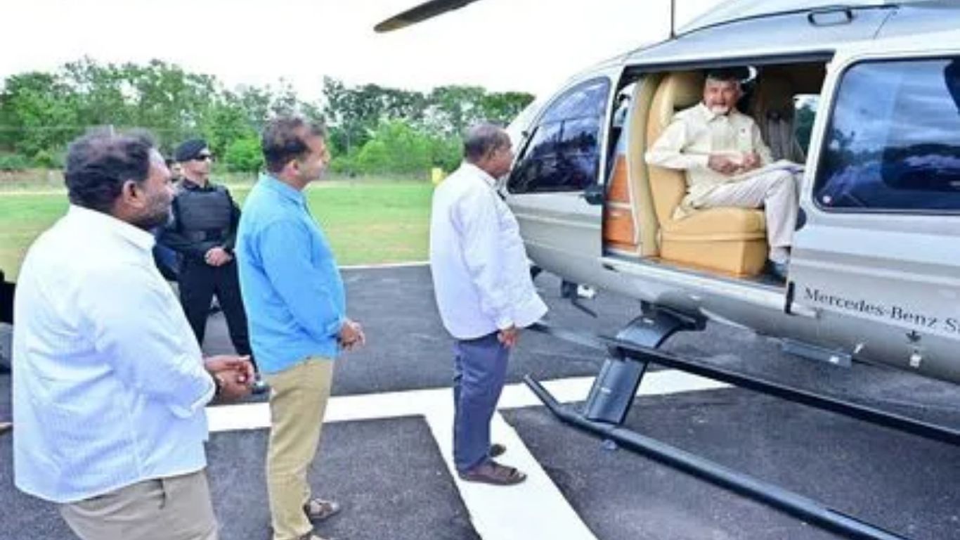 CM Chandrababu Helicopter
