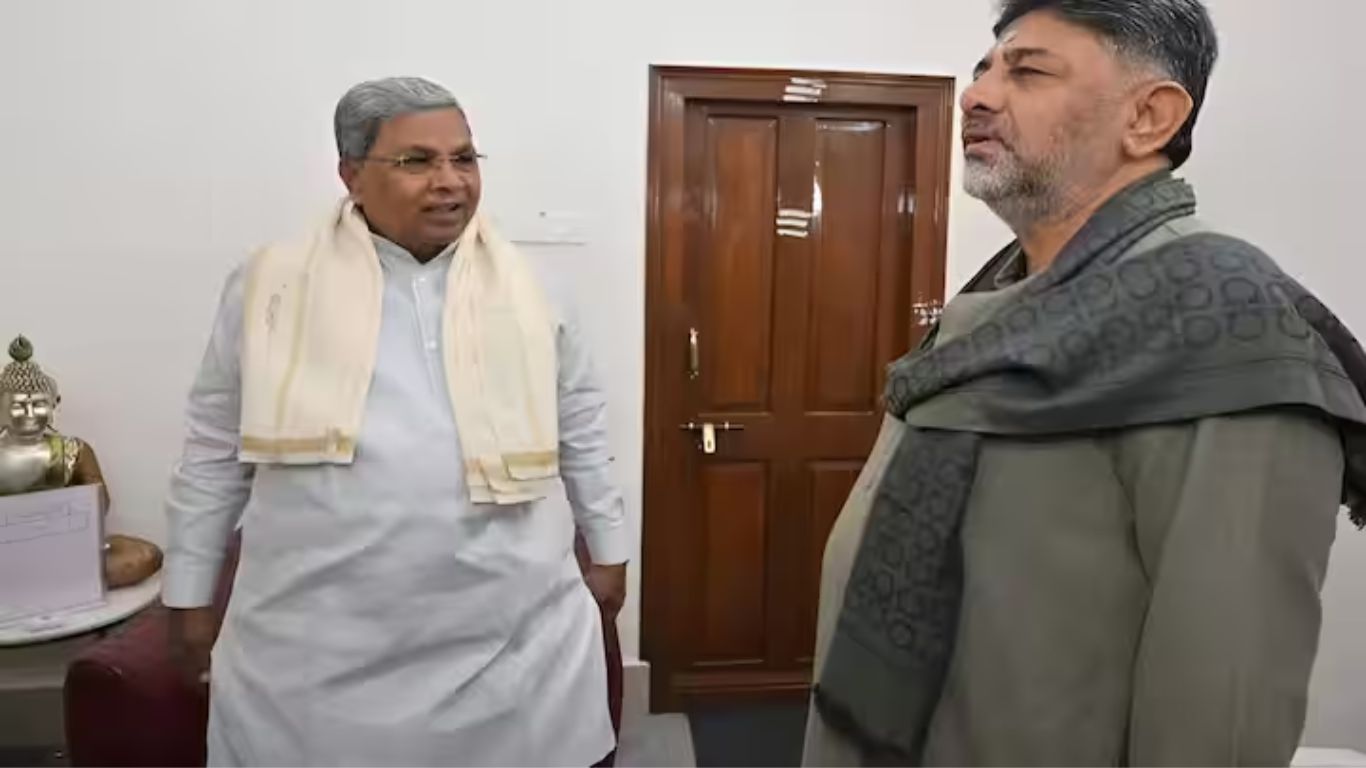 DK Shivakumar after breakfast meeting