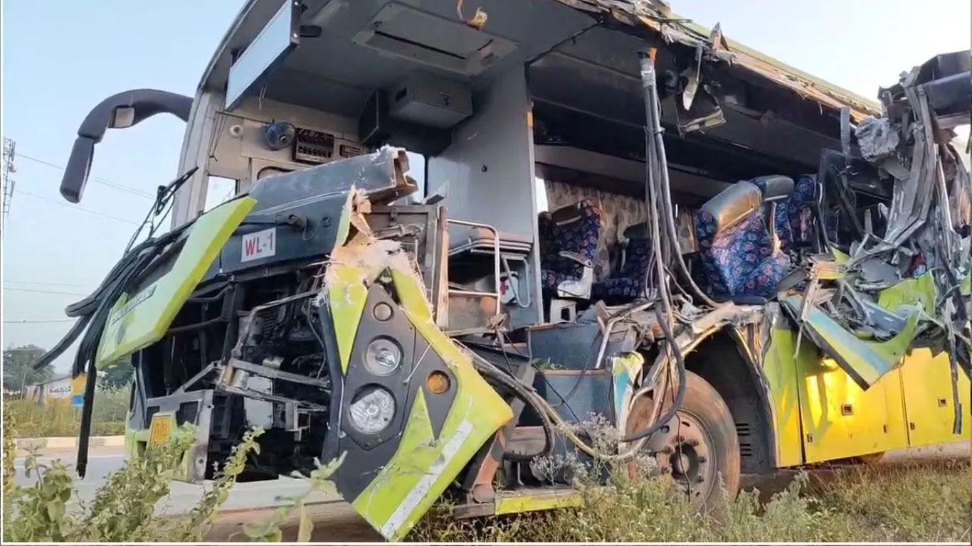 Jangaon RTC Bus Accident