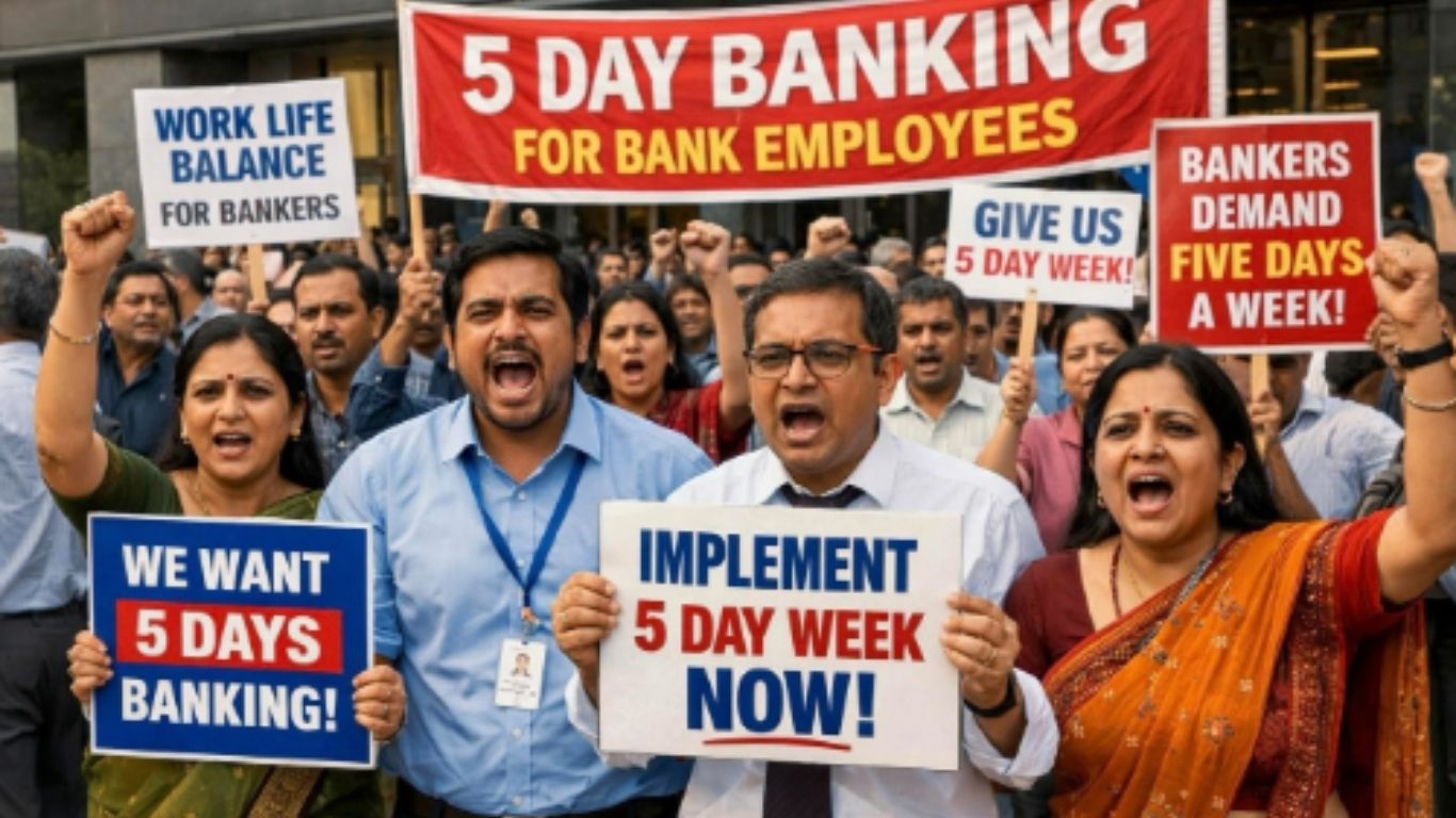 Bank Employees Protest